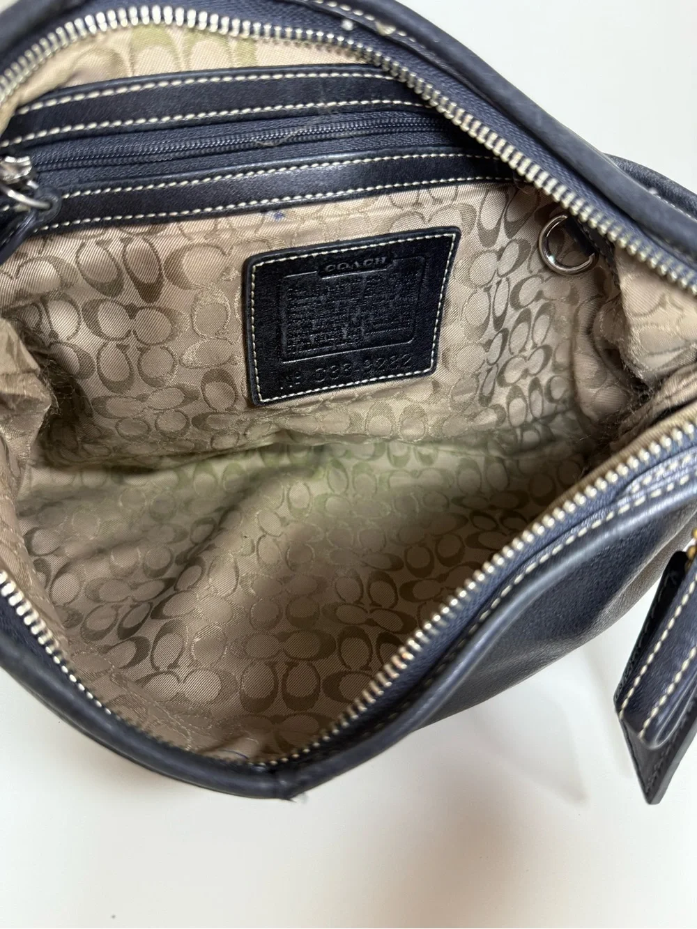 Coach 9282 Black Leather Soho Ergo Buckle Hobo Shoulder Bag Y2K